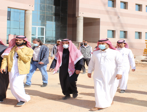 The university Vice Rector inspects a number of projects in the university city in Al-Kharj